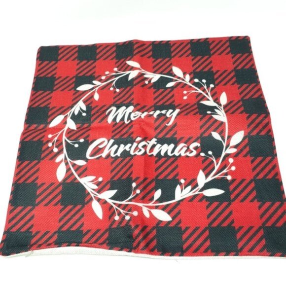 Decorative Holiday Throw Pillow Covers | Set of 4 | 18"x18" | Linen Blend - Picture 3 of 8